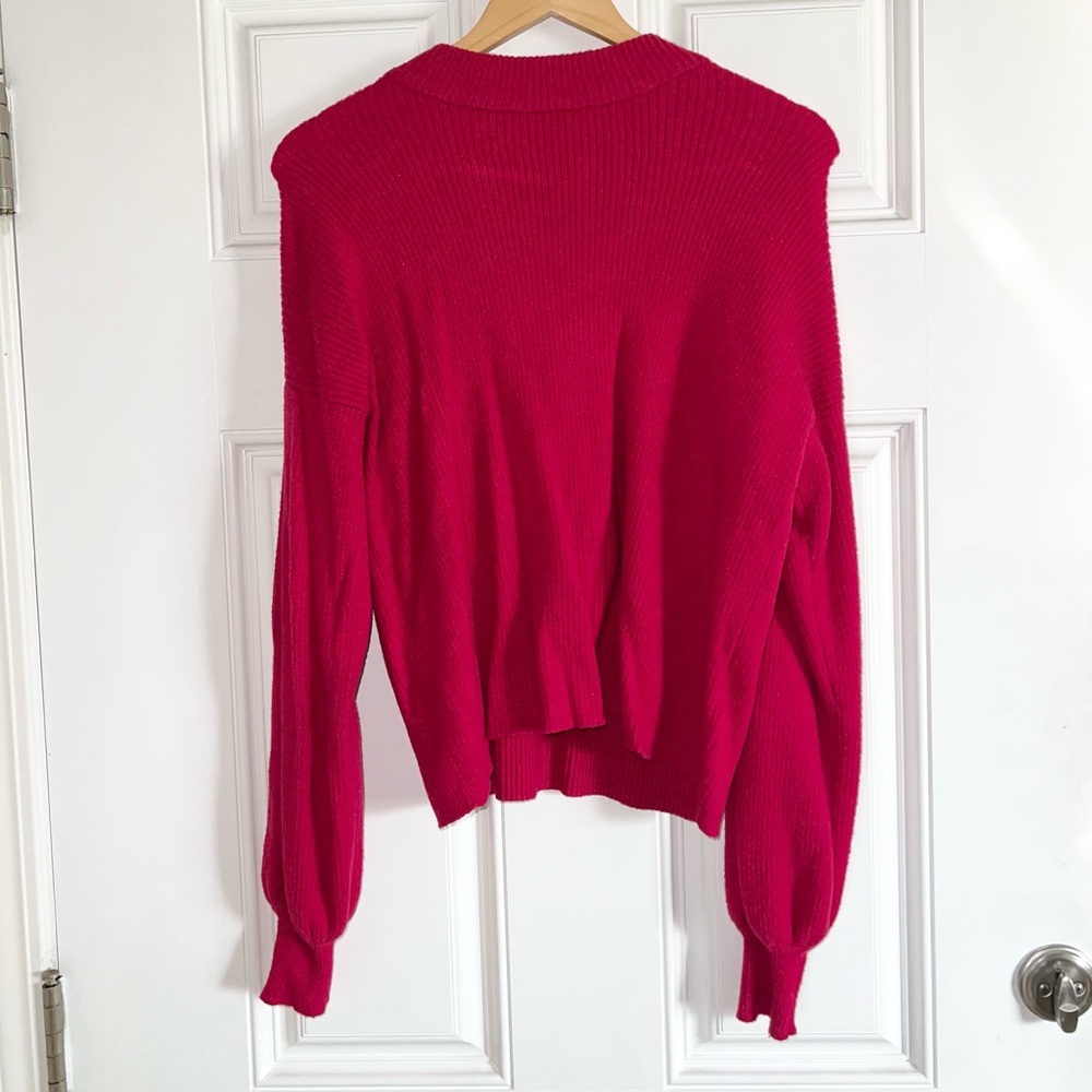 Forever 21 Cozy Red Long Sleeve Stretchy Turtleneck Sweater